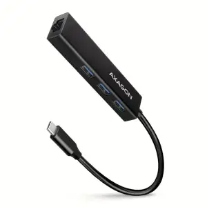 Хаб концентратор AXAGON HMC-GL3A SuperSpeed USB-C hub + gigabit LAN UA