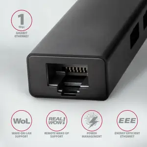 Хаб концентратор AXAGON HMC-GL3A SuperSpeed USB-C hub + gigabit LAN UA