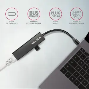 Хаб концентратор AXAGON HMC-GL3A SuperSpeed USB-C hub + gigabit LAN UA