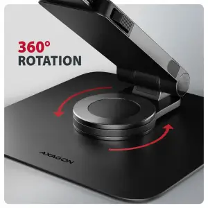 Підставка для ноутбуків AXAGON STND-LR стійка з поворотом на 360° (розмір 10