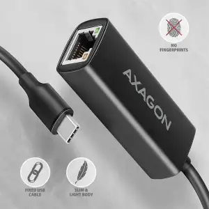 СЗУ AXAGON ADE-ARC USB-C 1 gigabit, чорний UA