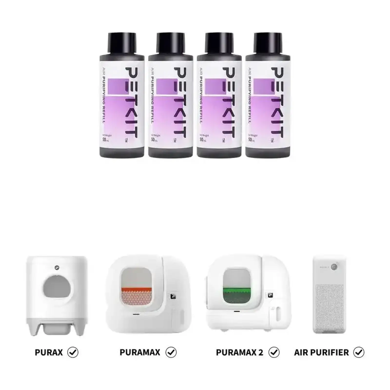 Набір концентрованої рідини PETKIT AIR Puifying Refill 4*50ml P9214 UA