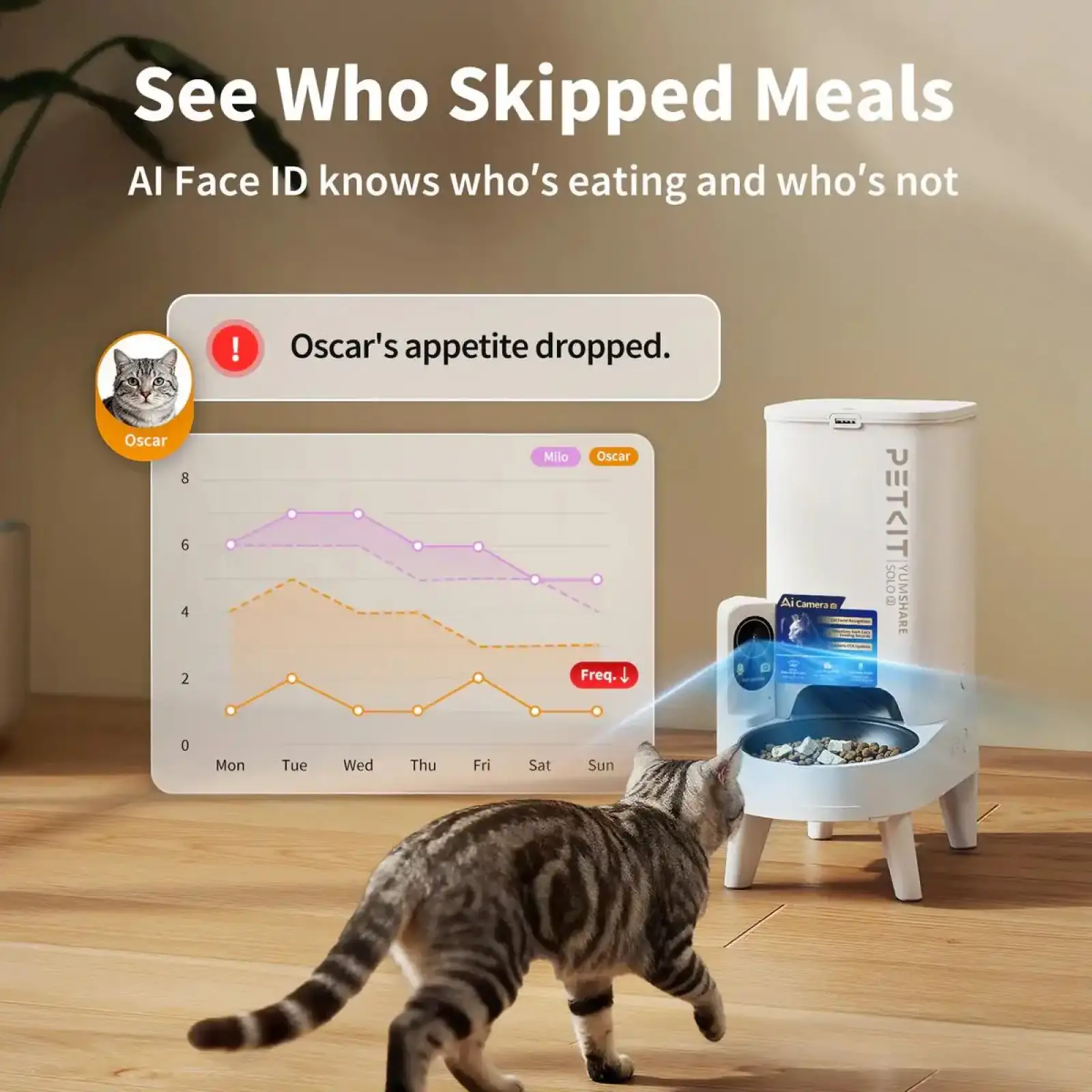 Смарт годівниця YUMSHARE SOLO 2 with Cam PETKIT P572 UA