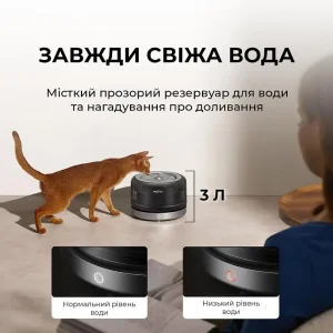 Розумна поїлка-фонтанчик для тварин Mova WF20 Pro (PWB10A) UA