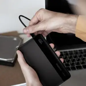 Зовнішній акумулятор USB-C 25000MAH BLACK IP150D MOMAX UA