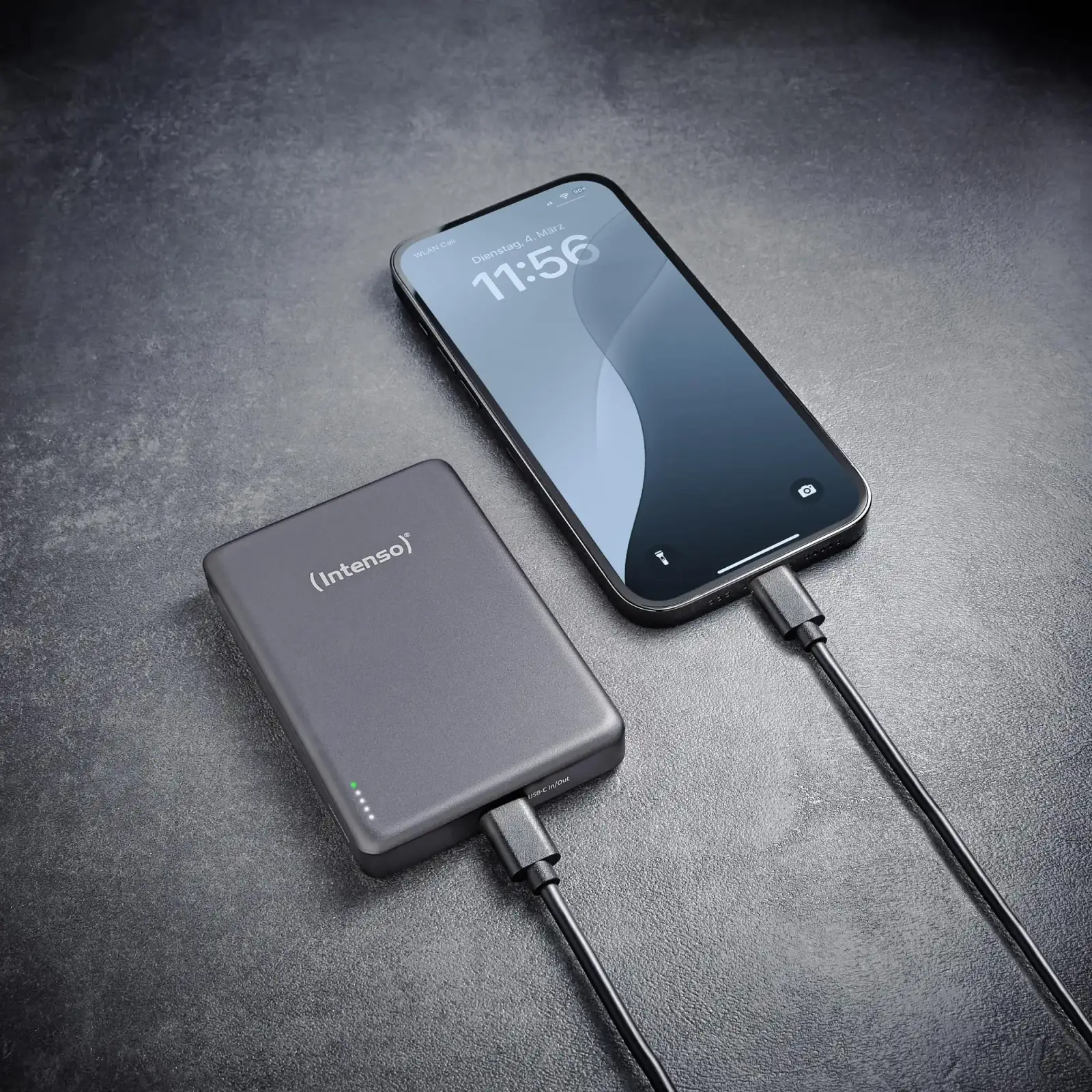 Зовнішній акумулятор USB 10000MAH MAG GREY MW10000 7344034 INTENSO UA