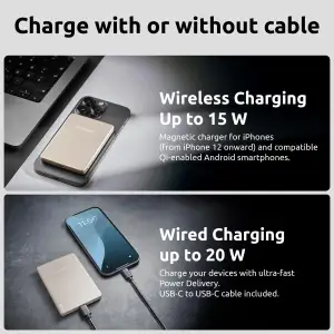 Зовнішній акумулятор USB 5000MAH MAG CHAMPAGNE MW5000 7344021 INTENSO UA