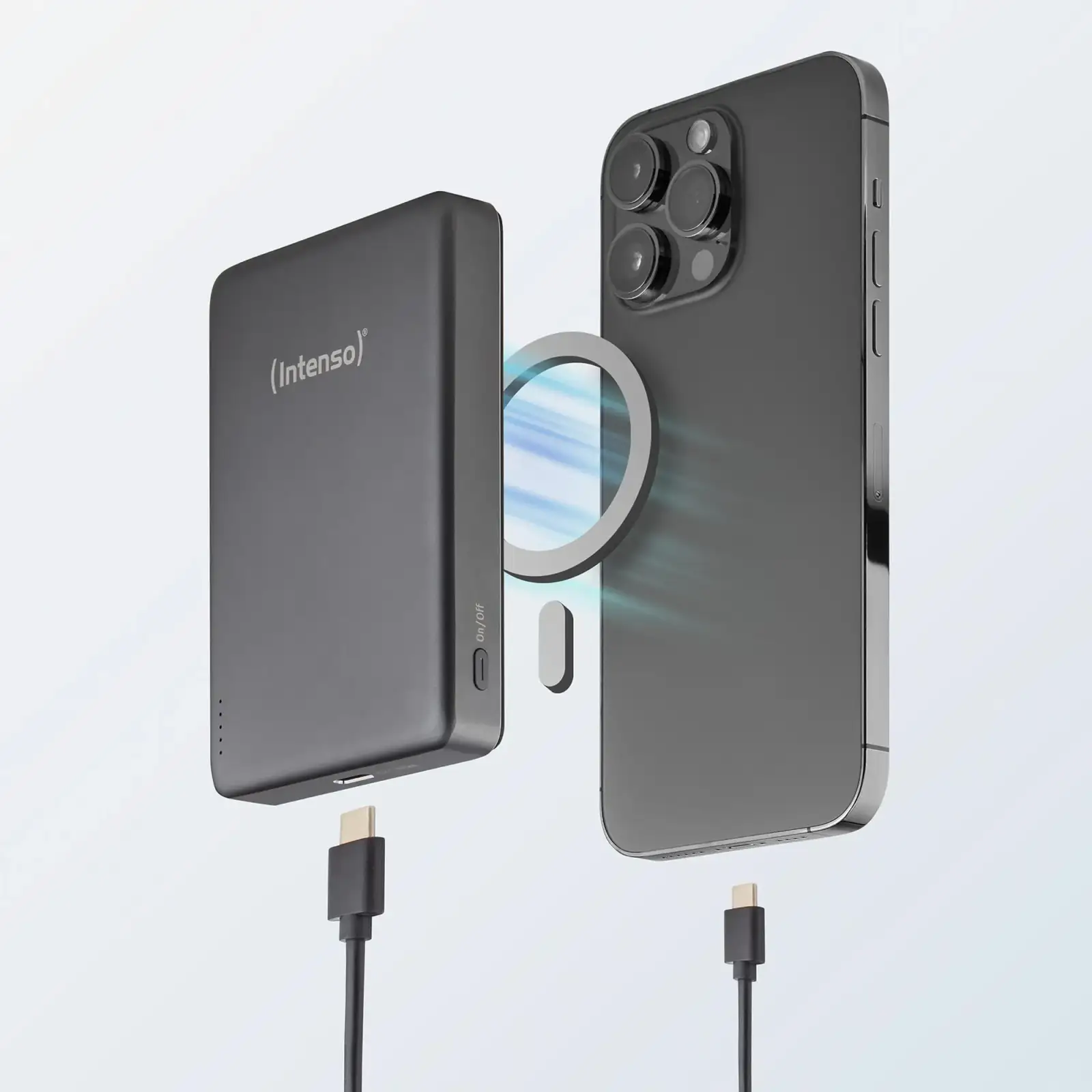 Зовнішній акумулятор USB 10000MAH MAG GREY MW10000 7344034 INTENSO UA