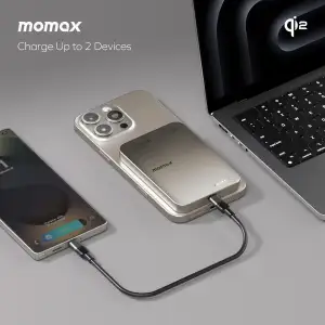 Зовнішній акумулятор WRL 5000MAH TITANIUM IP129Q2L MOMAX UA