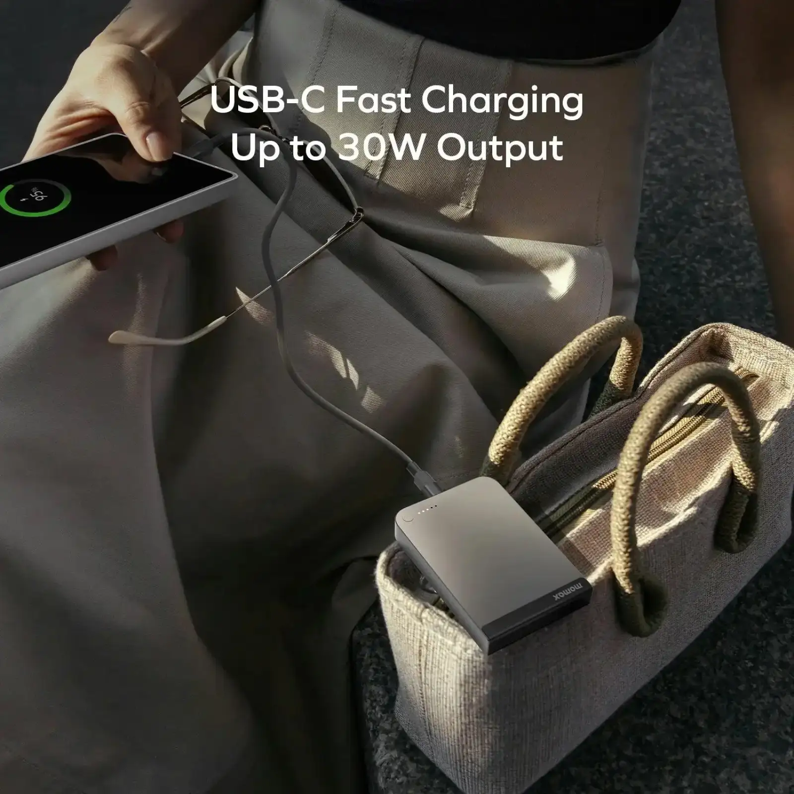 Зовнішній акумулятор WRL 10000MAH TITANIUM IP162Q2L MOMAX UA