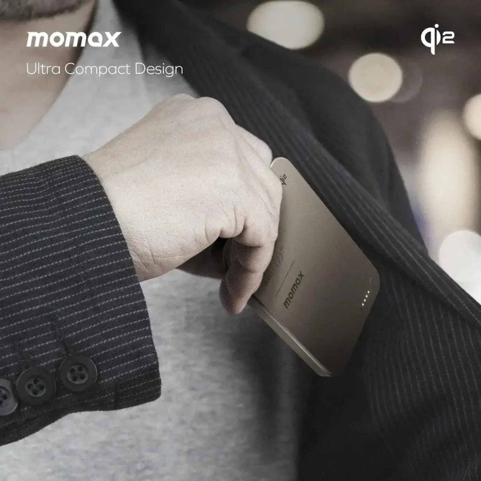 Зовнішній акумулятор WRL 5000MAH TITANIUM IP129Q2L MOMAX UA