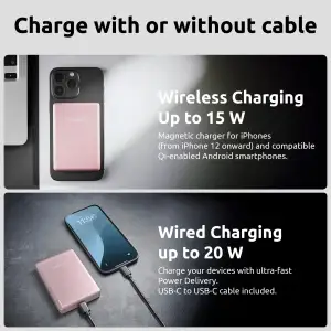 Зовнішній акумулятор USB 10000MAH MAG ROSE MW10000 7344033 INTENSO UA