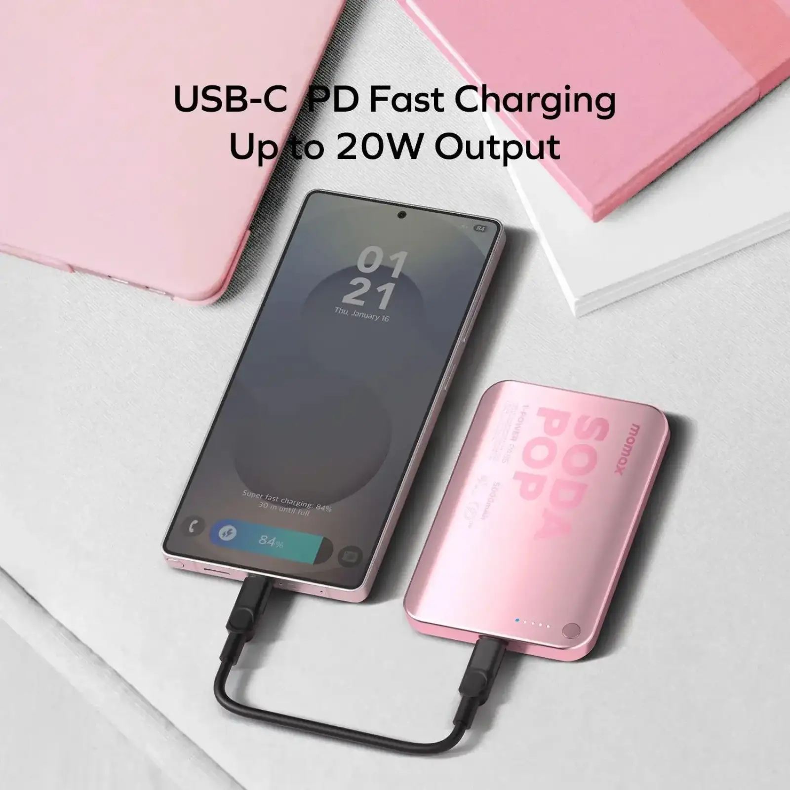 Зовнішній акумулятор WRL 5000MAH SILVER IP165S MOMAX UA