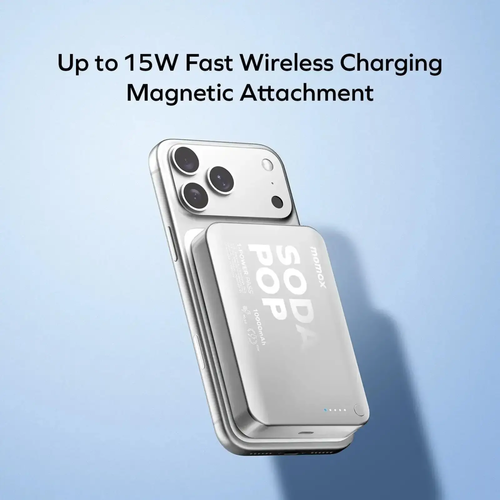 Зовнішній акумулятор WRL 10000MAH PINK IP166P MOMAX UA