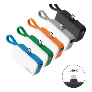 Зовнішній акумулятор USB-C 5000MAH BLACK IP130D MOMAX UA