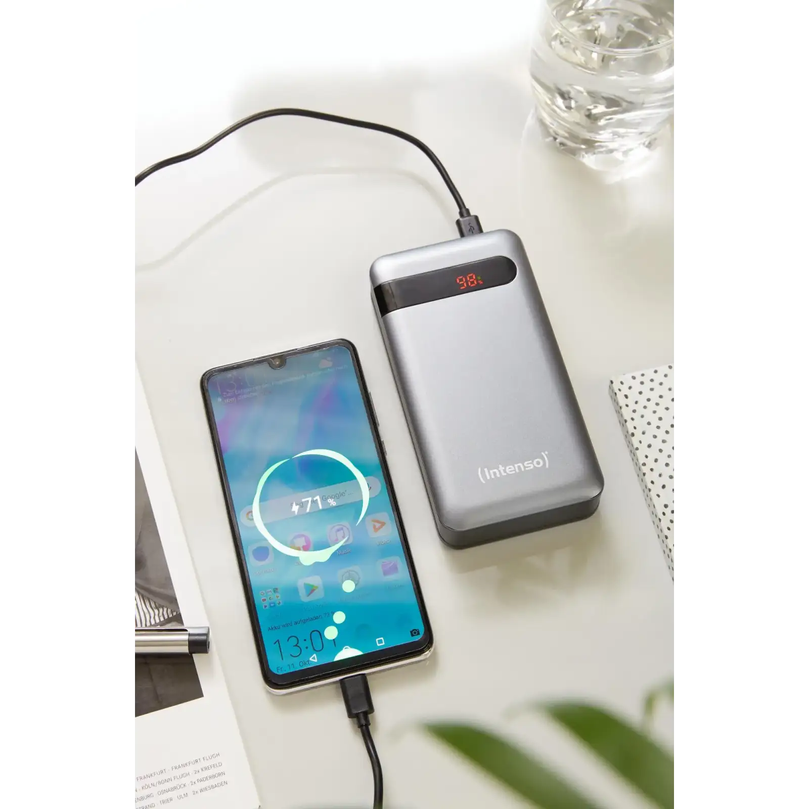 Зовнішній акумулятор USB 20000MAH QC3.0 ANTHRACITE PD20000 INTENSO (7332354) UA