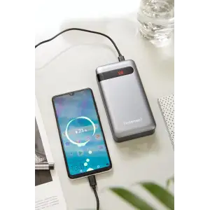 Зовнішній акумулятор USB 20000MAH QC3.0 ANTHRACITE PD20000 INTENSO (7332354) UA