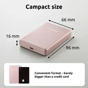 Зовнішній акумулятор USB 10000MAH MAG ROSE MW10000 7344033 INTENSO UA