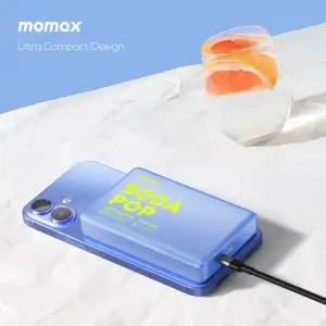 Зовнішній акумулятор WRL 10000MAH BLUE IP137AB MOMAX UA