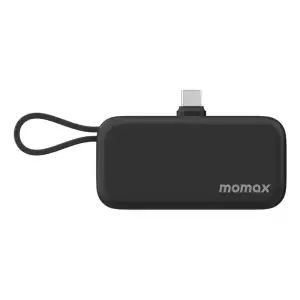 Зовнішній акумулятор USB-C 5000MAH BLACK IP130D MOMAX UA