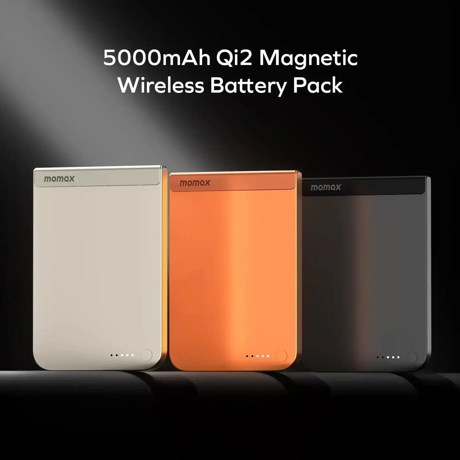 Зовнішній акумулятор WRL 5000MAH SOLAR ORANGE IP161Q2M MOMAX UA