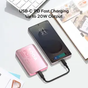 Зовнішній акумулятор WRL 10000MAH PURPLE IP166U MOMAX UA