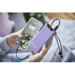 Внешний аккумулятор USB 10000MAH QC3.0 PURPLE F10000 7332033 INTENSO UA