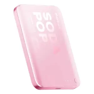 Зовнішній акумулятор WRL 5000MAH PINK IP165P MOMAX UA