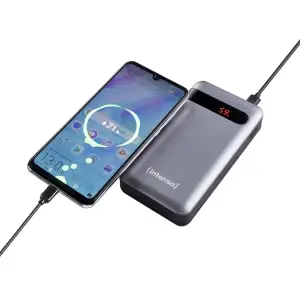 Зовнішній акумулятор USB 20000MAH QC3.0 ANTHRACITE PD20000 INTENSO (7332354) UA