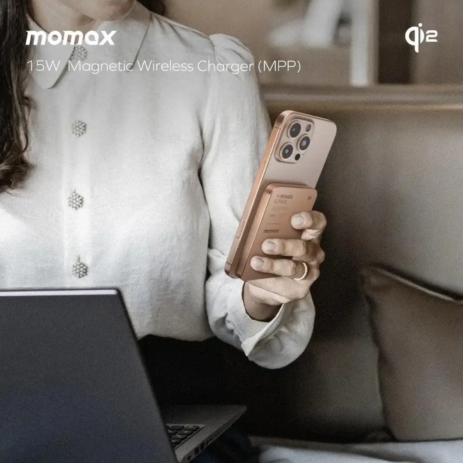 Зовнішній акумулятор WRL 5000MAH SANDSTONE IP129Q2L2 MOMAX UA