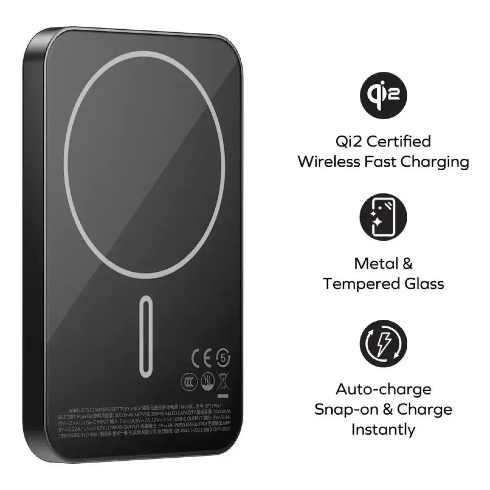 Внешний аккумулятор WRL 5000MAH BLACK IP129Q2D MOMAX UA