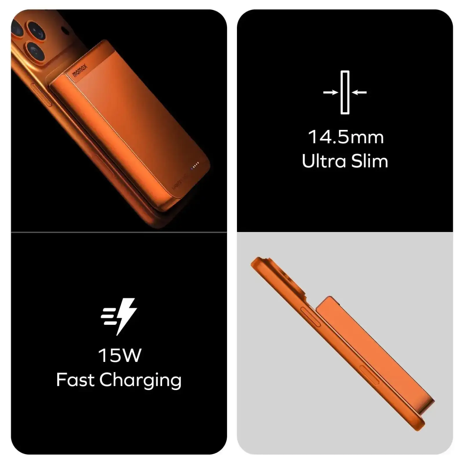 Зовнішній акумулятор WRL 10000MAH TITANIUM IP162Q2L MOMAX UA