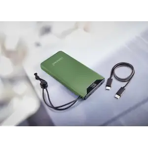 Зовнішній акумулятор USB 10000MAH QC3.0 GREEN F10000 7332037 INTENSO UA