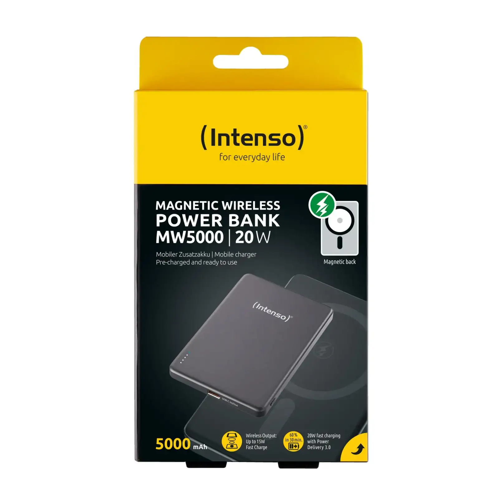 Зовнішній акумулятор USB 5000MAH MAG GREY MW5000 7344024 INTENSO UA