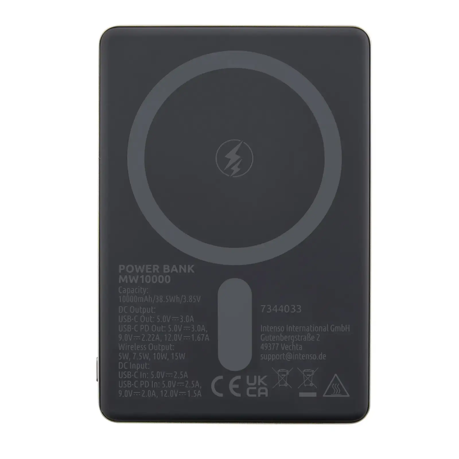Зовнішній акумулятор USB 10000MAH MAG ROSE MW10000 7344033 INTENSO UA