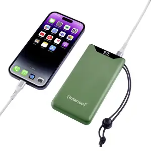 Зовнішній акумулятор USB 10000MAH QC3.0 GREEN F10000 7332037 INTENSO UA