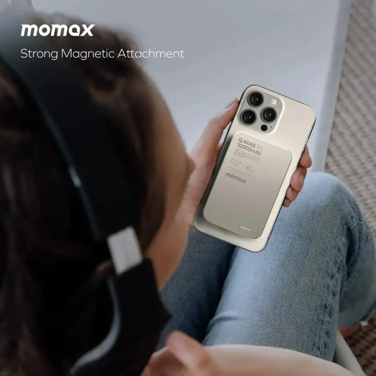 Зовнішній акумулятор WRL 10000MAH Q.MAG X1 TITAN. IP117AE MOMAX UA