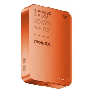 Зовнішній акумулятор WRL 10000MAH SOLAR ORANGE IP168Q22M MOMAX UA