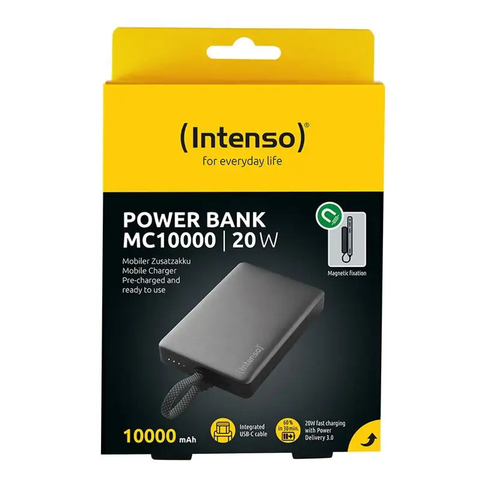 Зовнішній акумулятор USB 10000MAH MAG GREY 7340034 MC10000 INTENSO UA
