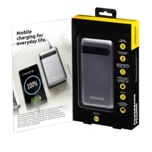Зовнішній акумулятор USB 20000MAH QC3.0 ANTHRACITE PD20000 INTENSO (7332354) UA