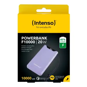 Внешний аккумулятор USB 10000MAH QC3.0 PURPLE F10000 7332033 INTENSO UA