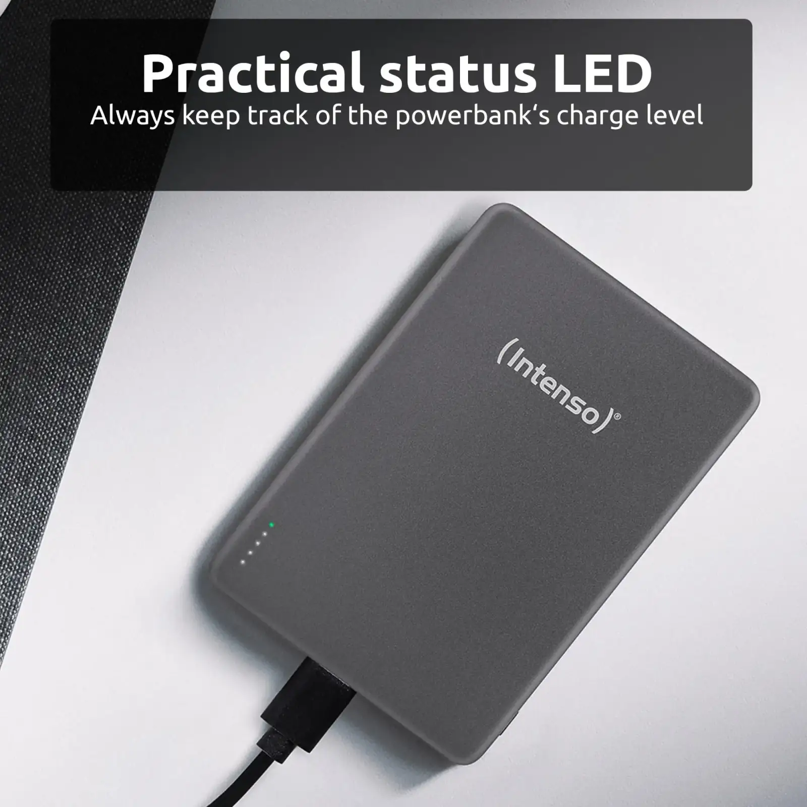 Зовнішній акумулятор USB 10000MAH MAG GREY MW10000 7344034 INTENSO UA
