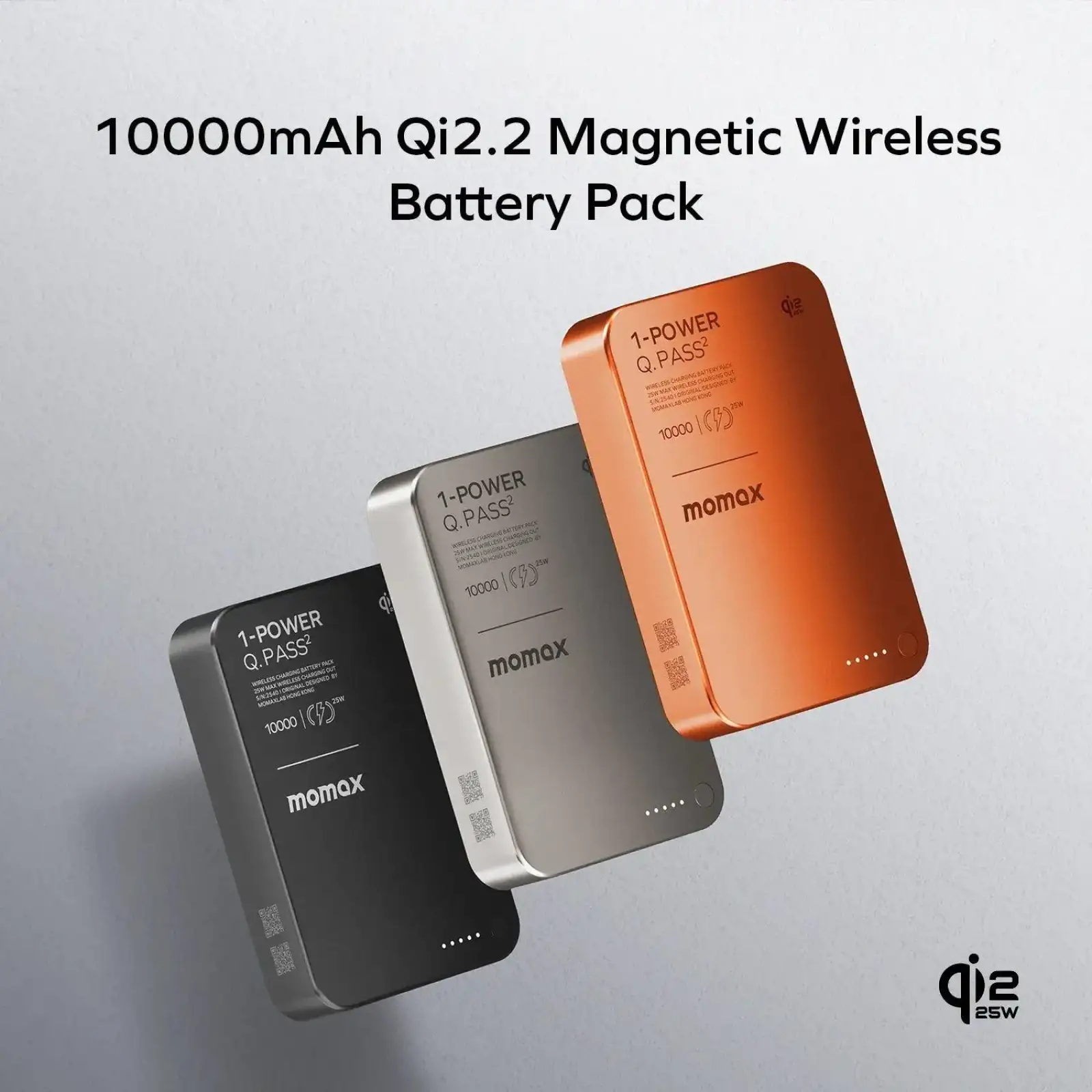 Зовнішній акумулятор WRL 10000MAH SOLAR ORANGE IP168Q22M MOMAX UA
