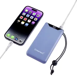 Зовнішній акумулятор USB 10000MAH QC3.0 BLUE F10000 7332035 INTENSO UA