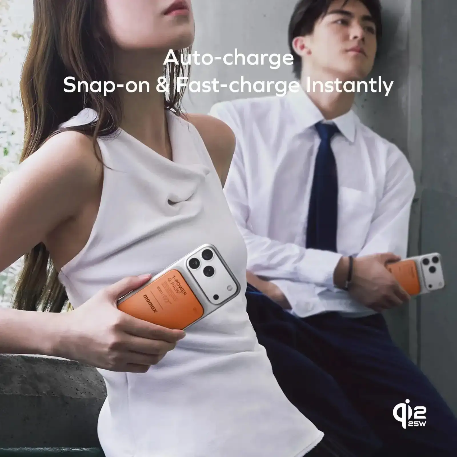 Зовнішній акумулятор WRL 10000MAH SOLAR ORANGE IP168Q22M MOMAX UA