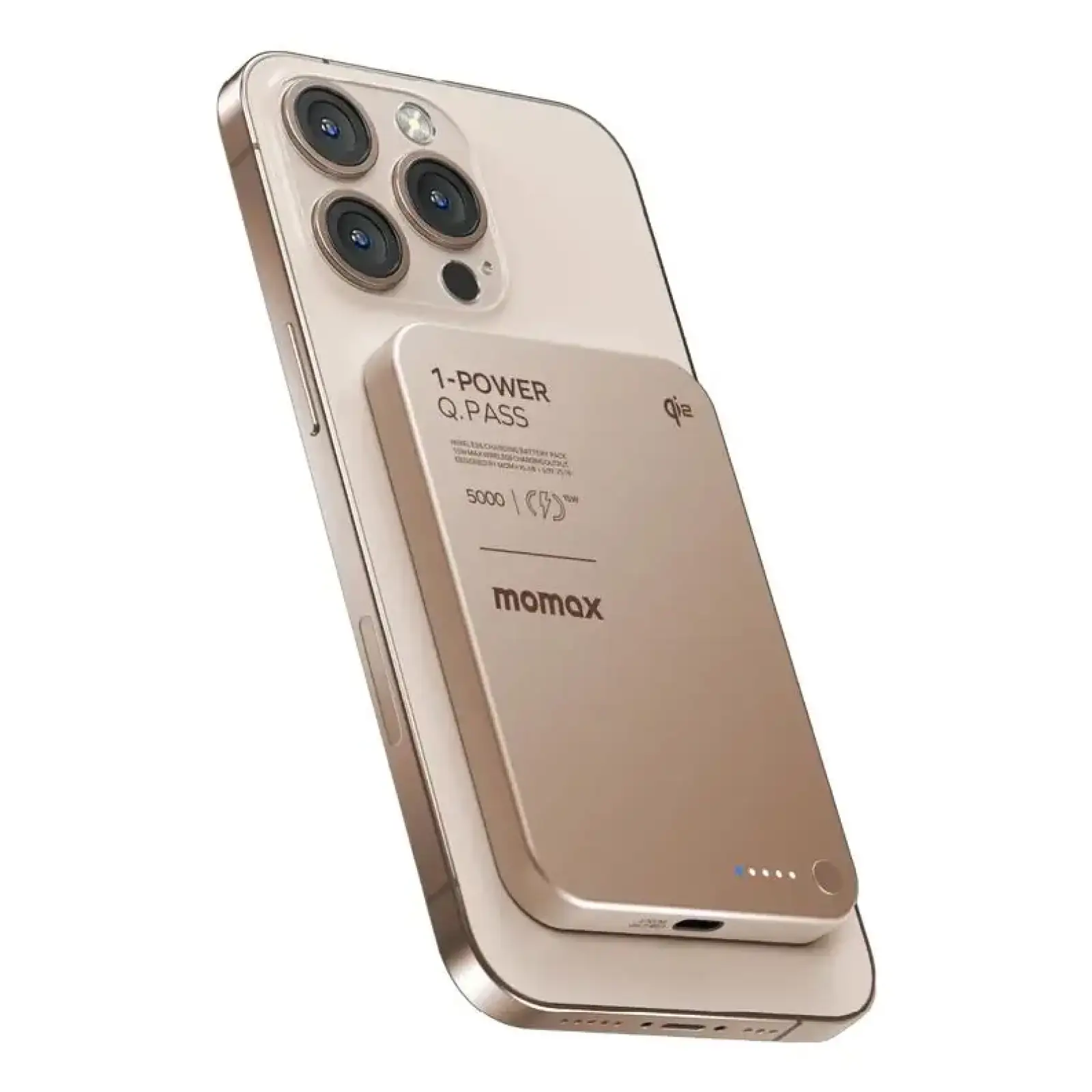 Зовнішній акумулятор WRL 5000MAH SANDSTONE IP129Q2L2 MOMAX UA