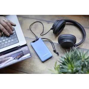 Зовнішній акумулятор USB 10000MAH QC3.0 BLUE F10000 7332035 INTENSO UA