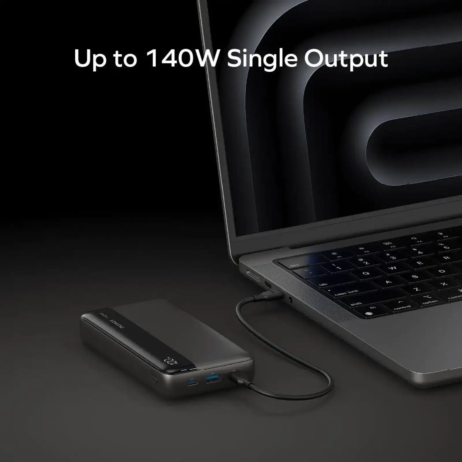 Зовнішній акумулятор USB-C 25000MAH BLACK IP150D MOMAX UA