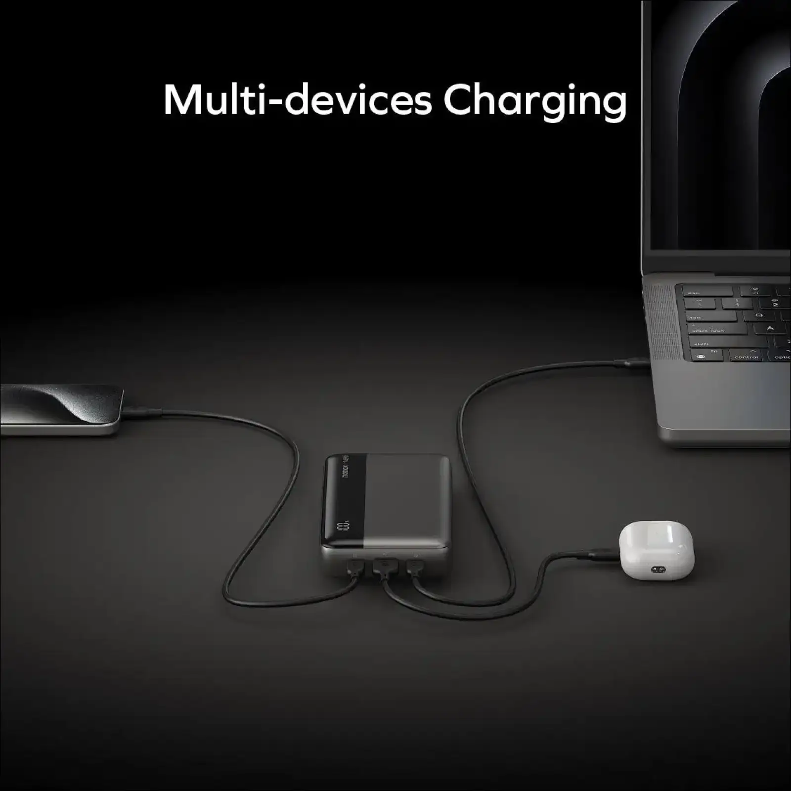 Зовнішній акумулятор USB-C 25000MAH BLACK IP150D MOMAX UA