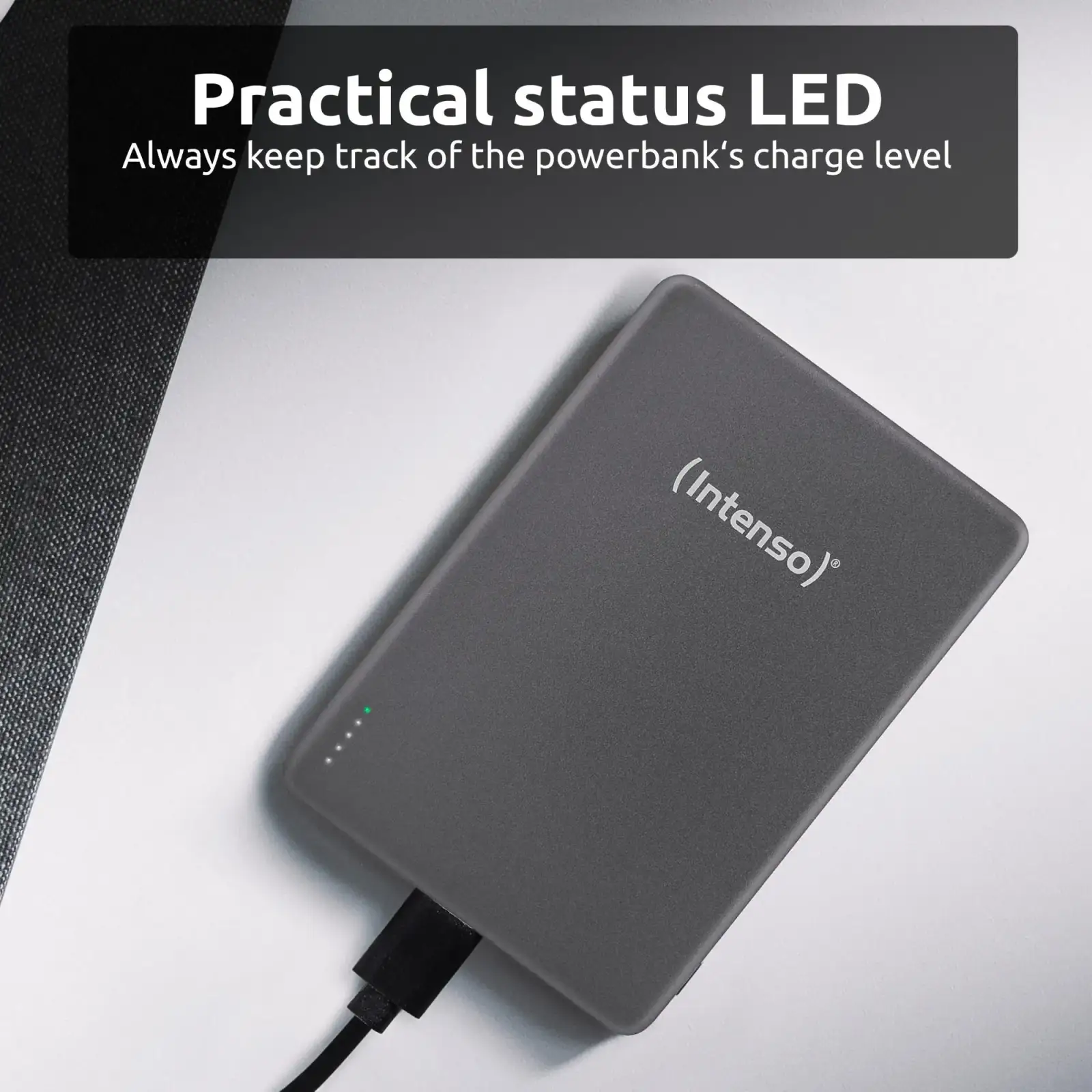 Зовнішній акумулятор USB 5000MAH MAG GREY MW5000 7344024 INTENSO UA